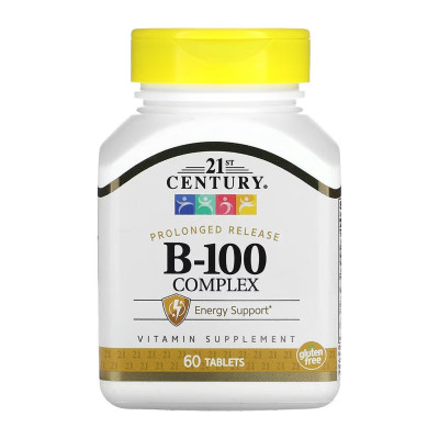 Комплекс вітамінів групи Б, B-100 Complex - 60 tabs