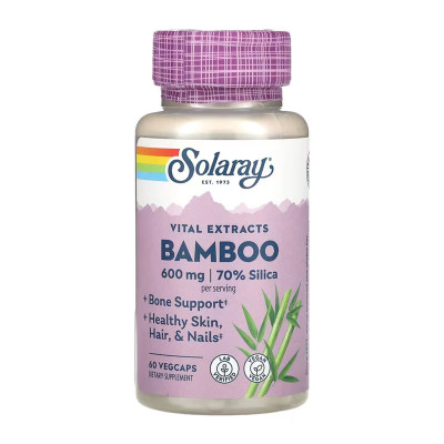 Екстракт Стебла Бамбука, Bamboo Stem Extract 300mg - 60 vcaps