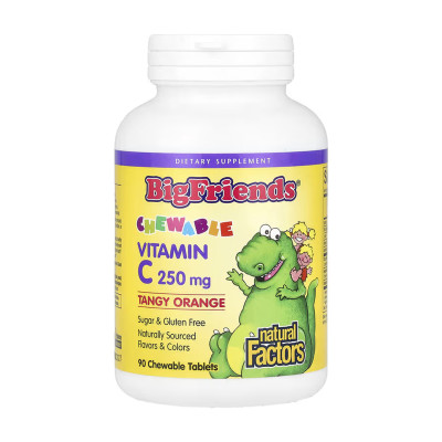 BigFriends Vitamin C 250mg - 90 tabs Orange