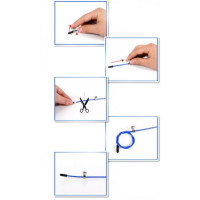 Скакалка EasyFit Speed Cable Rope 3 м зі сталевим тросом, зелена