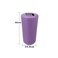 Масажний ролик EasyFit Foam Roller 30 см Бузковий