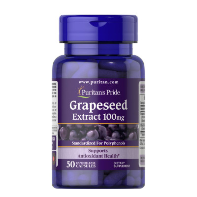 Екстракт виноградних кісточок, Grapeseed Extract 100mg - 50caps
