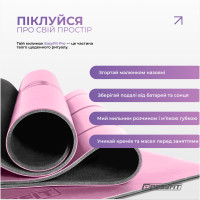Килимок для йоги професійний EasyFit Pro каучук 5 мм Рожевий
