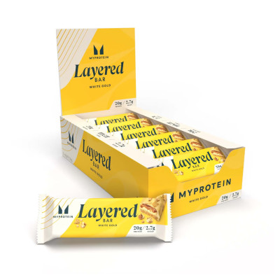 Layered Bar - 12x60g White Gold Layered Bar - 12x60g White Gold