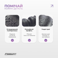 Массажный ролик EasyFit SlateShaper 45 см чорний