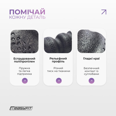 Массажный ролик EasyFit SlateShaper 45 см чорний