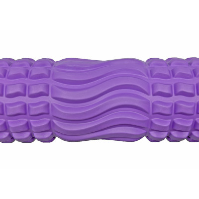 Масажний ролик EasyFit Wavyspines 33 см Фіолетовий