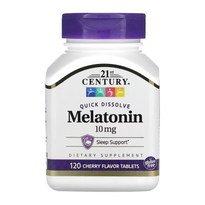 Мелатонін, Melatonin 10 mg Quick Dissolve - 120 tabs Мелатонін, Melatonin 10 mg Quick Dissolve - 120 tabs