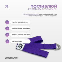Набір для йоги та фітнесу EasyFit Polarity Set (килимок, два блоки та ремінь) фіолетово-рожевий