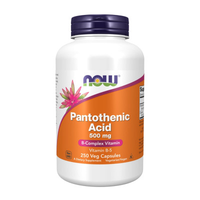 Пантотенова кислота, Pantothenic Acid 500 mg - 250 vcaps