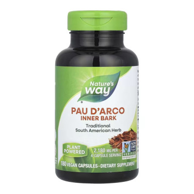 Пау Дарко, Pau D'Arco Inner Bark - 180 vcaps