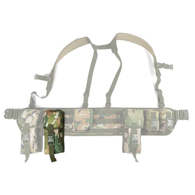 Підсумок під два магазини АК одинарний закритий мультикам (MOLLE, підсумок на розгрузку, жилет, РПС)