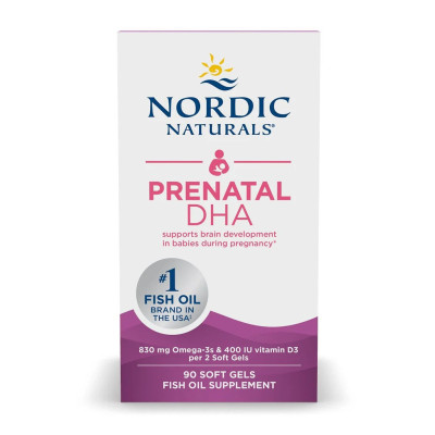 Омега-3 для вагітних, Prenatal DHA - 90 softgels Unflavored