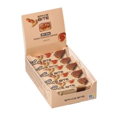 Space Bite Nut Bar - 10x40g Peanut & Salted Caramel Space Bite Nut Bar - 10x40g Peanut & Salted Caramel