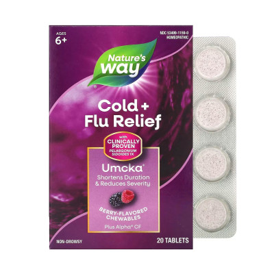 Засіб від застуди, Umcka Cold & Flu Berry - 20 chew tabs