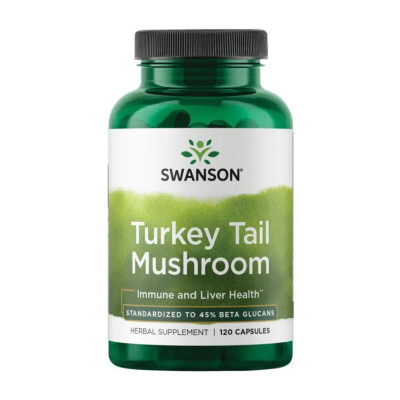 Трутовик різнокольоровий, Turkey Tail Mushroom 500mg - 120 caps