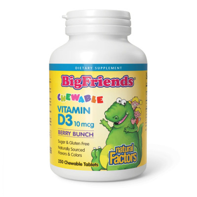 Vitamin D3 10 mcg (400 IU) - 250 tabs Berry Bunch Vitamin D3 10 mcg (400 IU) - 250 tabs Berry Bunch