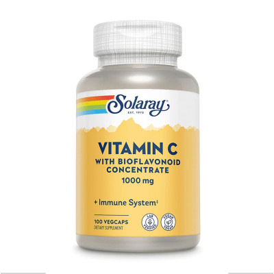 Вітамін C, Vitamin C with Rose Hips, Acerola & Bioflavonoids 1000mg - 100 vcaps