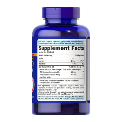 Triple Strength Omega-3 Fish Oil 1400 mg (950 mg Active Omega-3) - 120 softgels