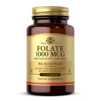 Фолат (Метафолін), Folate 1000 mcg (as Metafolin) - 120 tabs