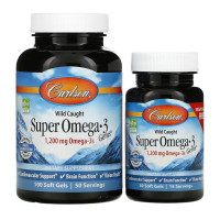 Супер Омега 3, Carlson Super Omega-3 Gems - 100+30 Softgels