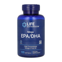 Риб'ячий жир, Mega EPA/DHA Omega-3 Fish Oil - 120 softgels