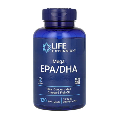 Риб'ячий жир, Mega EPA/DHA Omega-3 Fish Oil - 120 softgels