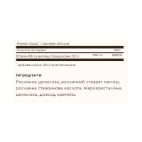 Вітамін Б6, Vitamin B6 100mg - 100 vcaps