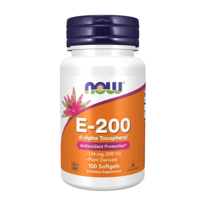 Vitamin E-200 D-Alpha Tocopheryl - 100 softgels Vitamin E-200 D-Alpha Tocopheryl - 100 softgels