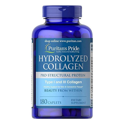 Гідролізований Колаген, Hydrolyzed Collagen Pro - Structural Protein Type 1 and 3 Collagen - 180caps