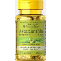 Астаксантин, Natural Astaxanthin 5 mg - 30 Softgels