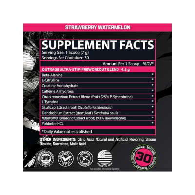 Samples Outrage - 7.35g Strawberry Watermelon