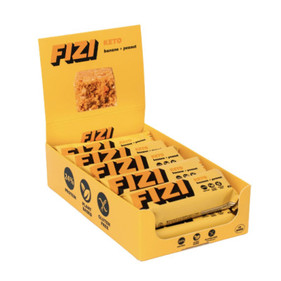 Батончики Кето, KETO Protein Bar - 10x45g Banana + Peanut Батончики Кето, KETO Protein Bar - 10x45g Banana + Peanut