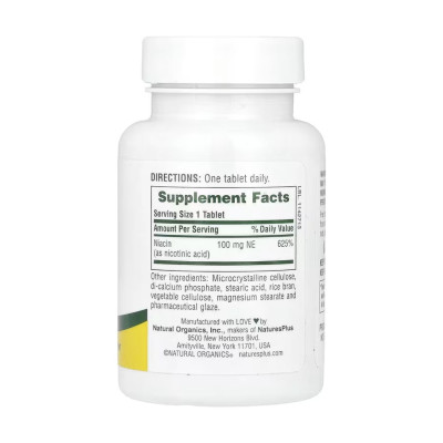 Niacin 100mg - 90 tabs
