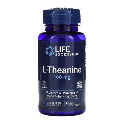 Л Теанін, L-Theanine 100 mg - 60 vcaps