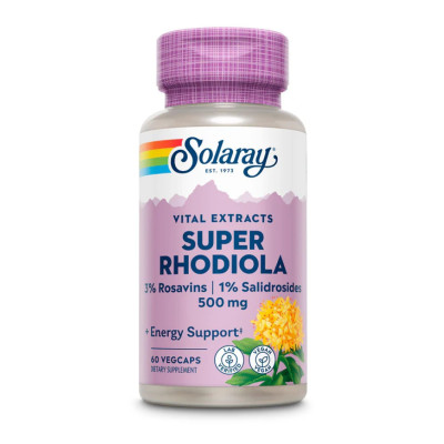 Родіола Рожева, Super Rhodiola Root Extract 500mg - 60 vcaps