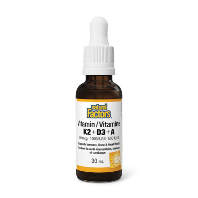 Вітамінний комплекс, Vitamin K2+D3+A 50 mcg/1000 IU/500 IU - 30ml