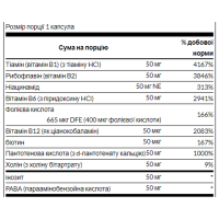 Комплекс вітамінів В-50, Balance B-50 Complex - 100 caps