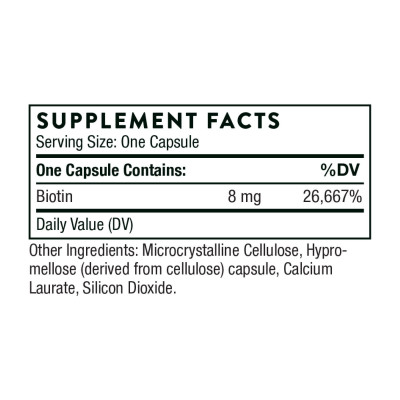 Біотин 8 мг, Biotin-8 - 60 caps