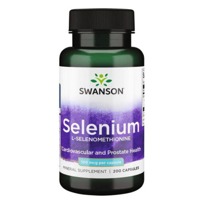 Селен, Selenium 100mcg - 200 caps