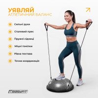 Балансувальна платформа EasyFit BOSU 60 см Сірий