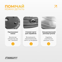 Балансувальна платформа EasyFit BOSU 60 см Сірий