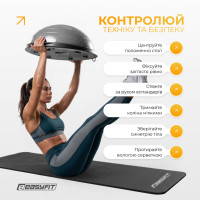 Балансувальна платформа EasyFit BOSU 60 см Сірий