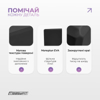 Блок для йоги EasyFit EVA Чорний