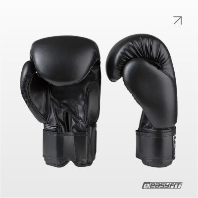 Рукавички для боксу Everlast 12 унцій (12 oz) чорні