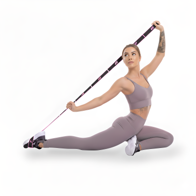 Еспандер стрічка EasyFit з петлями для тренувань рожевий (EASY)