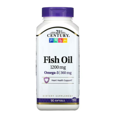 Омега 3, Fish Oil 1200 mg - 90 softgels
