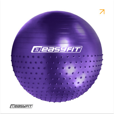 Фітбол 85 см EasyFit Hybrid фіолетовий (фітбол напівмасажний) Фітбол 85 см EasyFit Hybrid фіолетовий (фітбол напівмасажний)