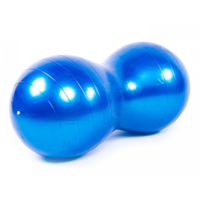 М'яч для фітнеса EasyFit Peanut 45х90 см синій (фітбол горіх-арахіс) М'яч для фітнеса EasyFit Peanut 45х90 см синій (фітбол горіх-арахіс)