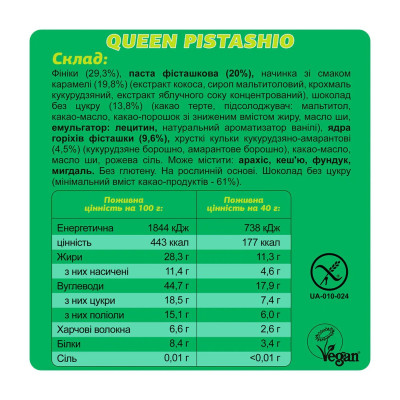 Fizi Protein Bar Guilty Pleasure - 10x45g Queen Pistachio